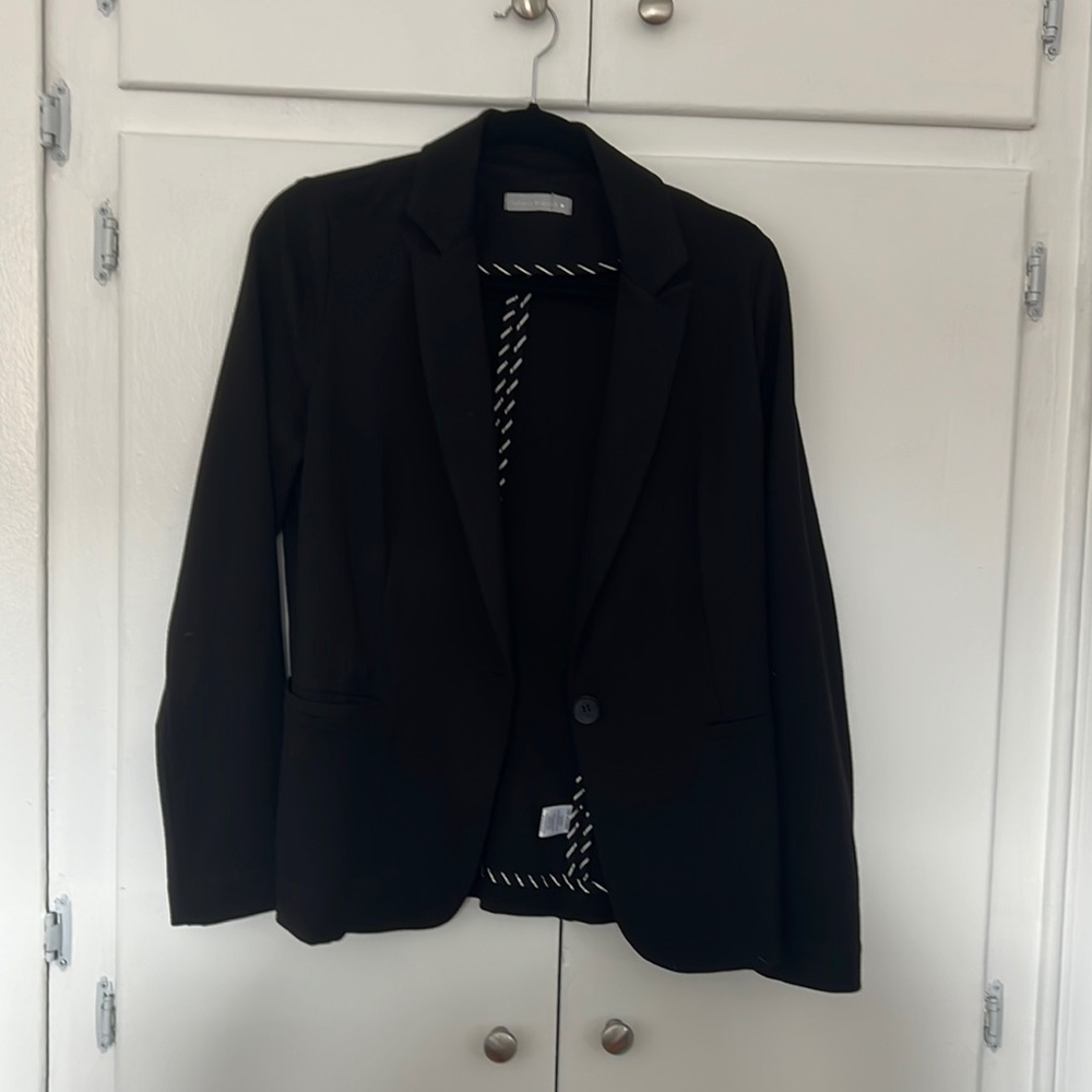 Olivia Moon single button stretch blazer